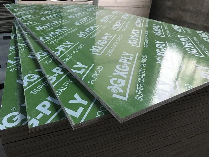 PP Plastic Green Film Faced Plywood/Marine Plywood/Construction Formwork BoardS